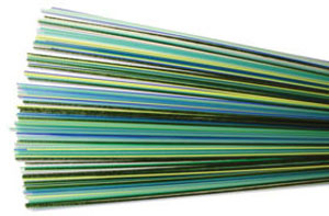 Bullseye Blues And Greens Stringer Assortment - 90 Coe