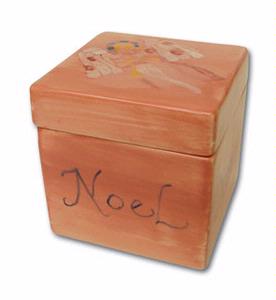 3 Bisque Cube Box, Bisque Ware