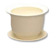 3-1/2 x 4-1/2 Bisque Small Planter with Drip Tray, Bisque Ware