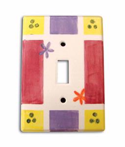 Bisque Single Light Switch Cover, Bisque Ware