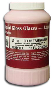 Clear Gloss Glaze - 1 pt, Painting on Ceramics