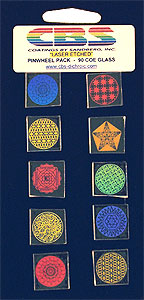 10 Medium Laser Dichroic Pinwheels - 96 COE, Special Order Packs