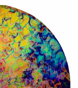 System 96 Dichroic Rainbow Corkscrew on Thin Clear - Quarter Sheet, 1/4 Sheet Patterns