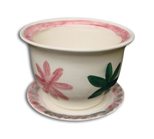 4-1/2 x 6 Bisque Medium Planter, Bisque Ware