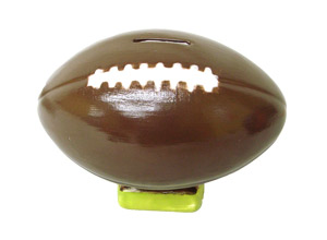 4-1/2 Bisque Football Bank