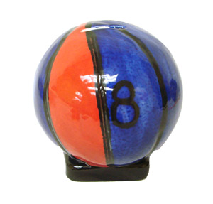 4-1/2 Bisque Basketball Bank