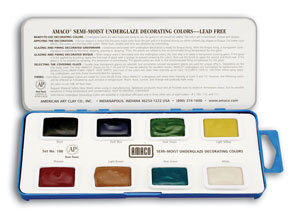 Underglaze Watercolors Set #1, Glaze Assortments