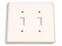 Bisque Double Light Switch Cover