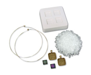 Dichroic Pinwheel Pendants Kit - 96 COE, Casting Supplies