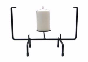 10 Square Wrought Iron Candleholder Stand, Display Stands