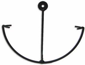 5-1/4 Round Wrought Iron Wall Display Stand, Display Stands