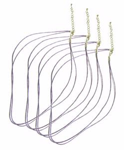 18 Purple Linen Necklace - 4 Pack, Necklaces, Pendants, Bails