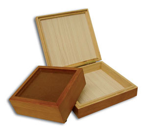 6 Wood Display Box, Wood Shapes
