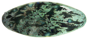 3-3/4 Oval Bisque Hair Barrette, Bisque Ware