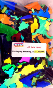 Dichroic Pre-Cut Jig Saw Pieces - 96 COE, Dichroic Packs Clearance