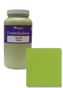 Green Foundation Glaze - 1 pt, Foundation Glazes