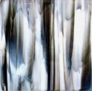 Uroboros Black on White Streaky - 96 COE, Crystal Opals & Streakies - 96
