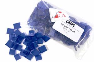 System 96 Light Blue 1/2 Square Chips, Squares