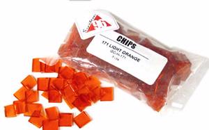 System 96 Orange 1/2 Square Chips, Squares
