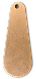 1-5/8 Flat Copper Tear Drop - 6 Pack, Necklaces, Pendants, Bails