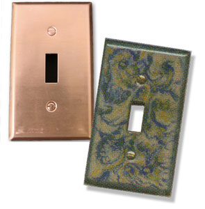 Copper Light Switch Plate, Copper Pieces
