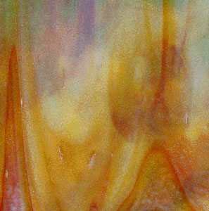 Youghiogheny White Opal, Dark Green, Red Orange Reproduction Glass