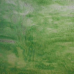 24 x 36 Youghiogheny Ice White and Green Ripple Stipple, Special Order Stipple Glass