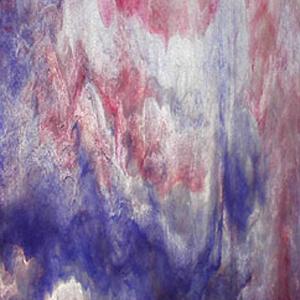 24 x 36 Youghiogheny White, Dense White, Gold Pink and Dark Blue Stipple, Special Order Stipple Glass