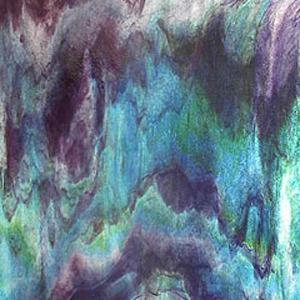 24 x 36 Youghiogheny Ice White, Green, Blue and Purple Stipple, Special Order Stipple Glass