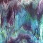 Youghiogheny Ice White, Green, Blue And Purple Stipple