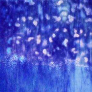 24 X 36 Youghiogheny White Opal and Cobalt Blue Mottled, Special Order Mottled Glass