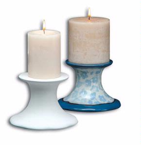 4-1/4 Pedestal Base, Bisque Ware