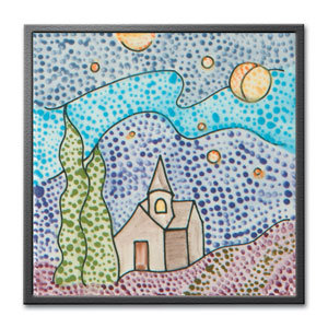 6 Starry Nights Tile, Pre-Screened Bisque Designs