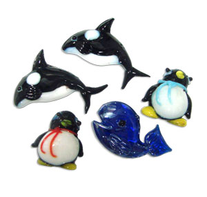 Aquarium Glass Gems Assortment, Nuggets & Gems
