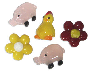 Barnyard Glass Gems Assortment, Nuggets & Gems