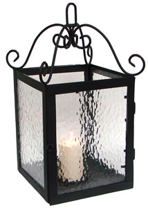Wrought Iron Scroll Lantern, Display Stands