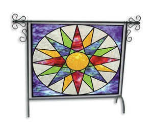 Extra Large Wrought Iron Hanging Panel Stand, Display Sale