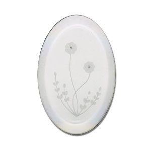 Dogwood Engraved Bevel, Special Order Floral Bevels