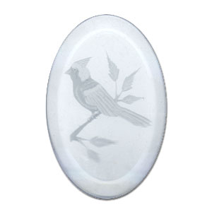 Cardinal Engraved Bevel, Special Order Bird Bevels