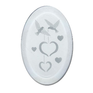 Hearts Engraved Bevel, Special Order Other Bevels