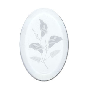 Calla Lily Engraved Bevel, Special Order Floral Bevels