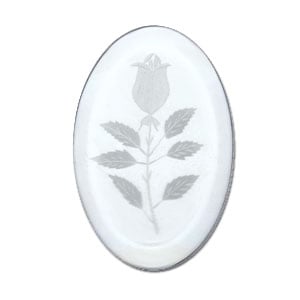 Rose Engraved Bevel, Special Order Floral Bevels