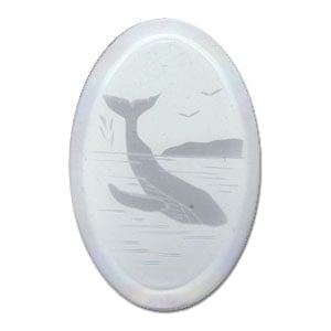 Whale Engraved Bevel, Special Order Animal Bevels