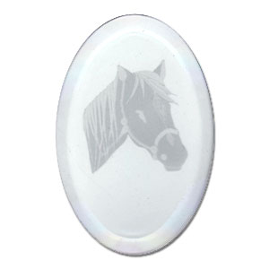 Horse Head Engraved Bevel, Special Order Animal Bevels