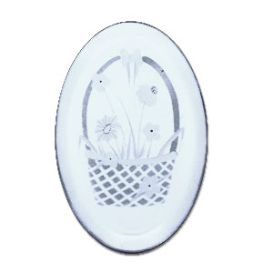 Flower Basket Bevel, Special Order Floral Bevels