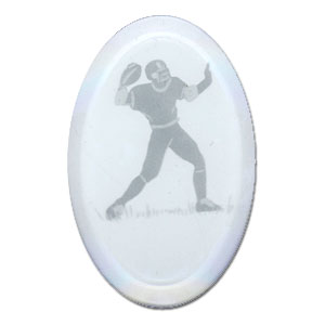 Football Engraved Bevel