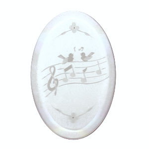 Musical Scene Engraved Bevel