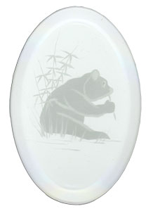 Panda Engraved Bevel, Special Order Animal Bevels