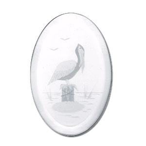 Pelican Engraved Bevel, Special Order Bird Bevels
