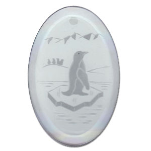 Penguin Engraved Bevel, Special Order Animal Bevels